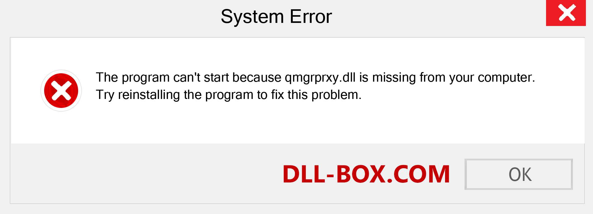  qmgrprxy.dll file is missing?. Download for Windows 7, 8, 10 - Fix  qmgrprxy dll Missing Error on Windows, photos, images